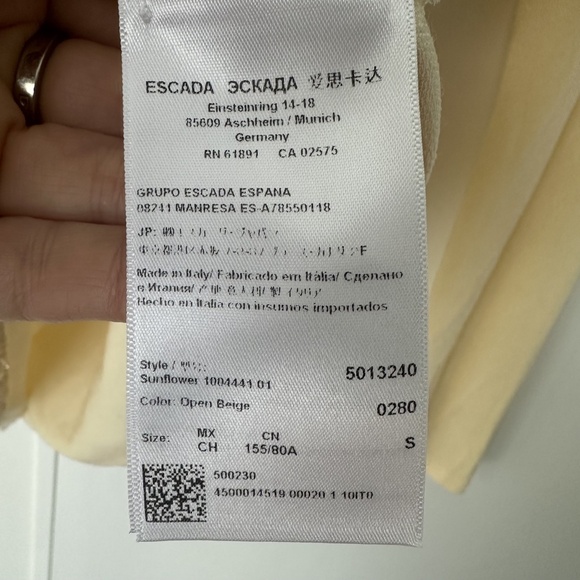 Golden Yellow Escada Sweater Sz S - Picture 10 of 10